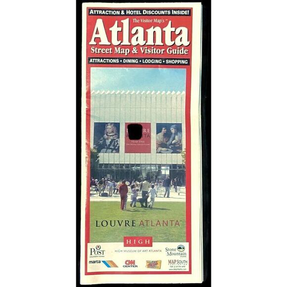 2007 Atlanta GA Street Map Official Visitors Guide Ephemera Vacation Travel Trip - Picture 1 of 4